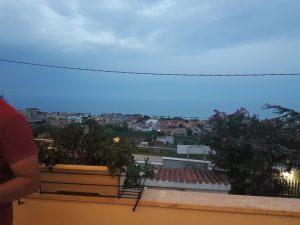 Ein schöner September-Abend mit Blick auf das Meer