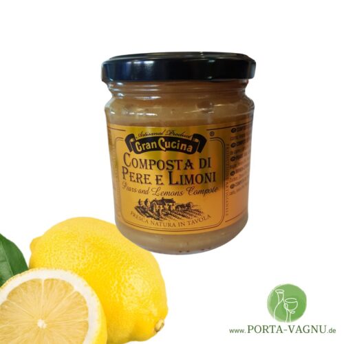 Composta di pere e limoni