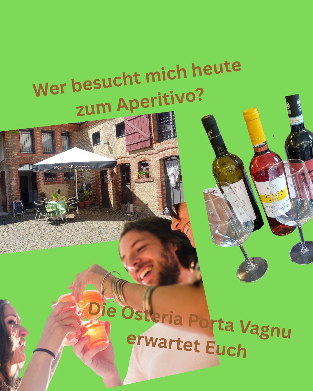 Wer besucht mich heute in der Osteria Porta Vagnu zum Aperitivo