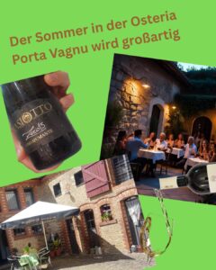 Der Sommer wird großartige in der Osteria Porta Vagnu