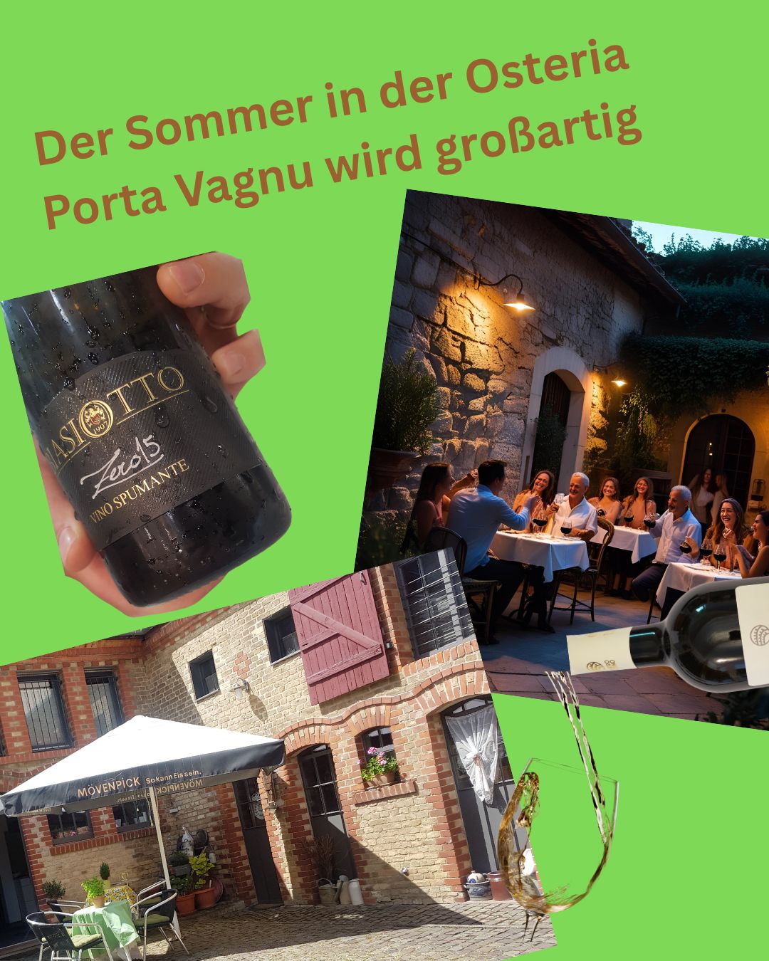 Der Sommer wird großartige in der Osteria Porta Vagnu